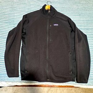 ✅ Black Patagonia Full Zip Jacket Sweater